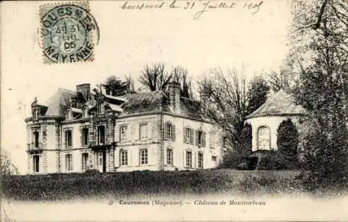 Ak Couesmes Mayenne, Schloss Monteorbeau