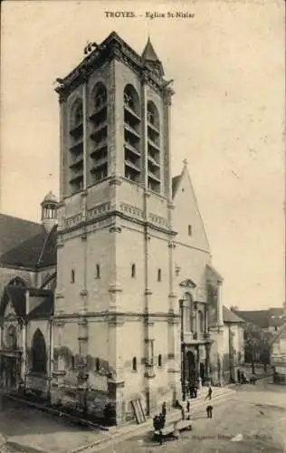 Ak Troyes Aube, Saint Nizier Kirche