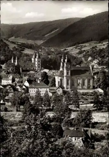 Ak Amorbach im Odenwald Unterfranken, Teilansicht, Kirche