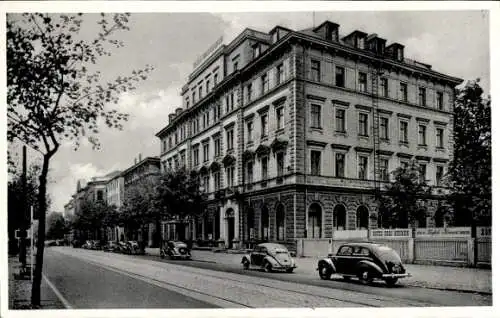 Ak Augsburg in Schwaben, Hotel drei Kronen