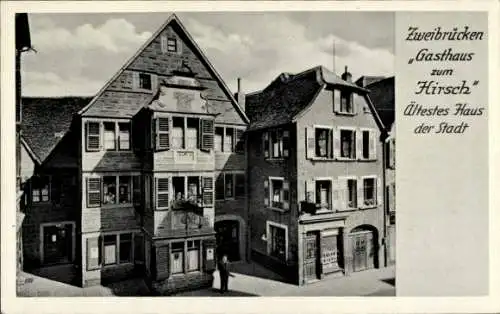 Ak Zweibrücken in der Pfalz, Gasthaus Zum Hirsch