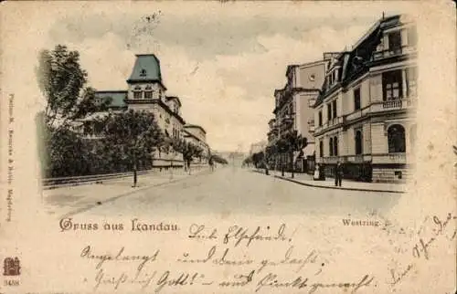 Ak Landau in der Pfalz, Westring