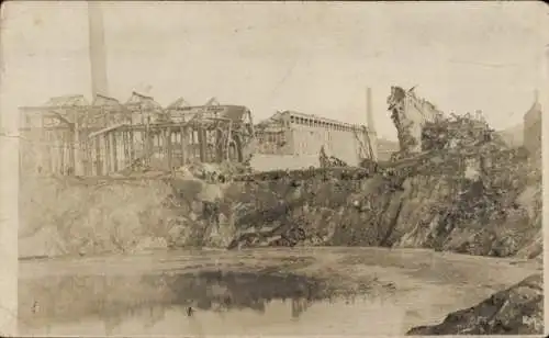 Ak Oppau Ludwigshafen am Rhein, Explosion 21. September 1921, Abgetragenes Hausdach