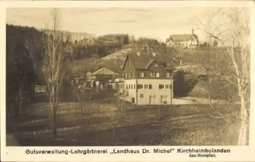 Ak Kirchheimbolanden in der Pfalz, Gutsverwaltung Lehrgärtnerei Landhaus Dr Michel