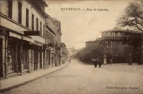 Ak Neustadt an der Weinstraße, Straßenpartie