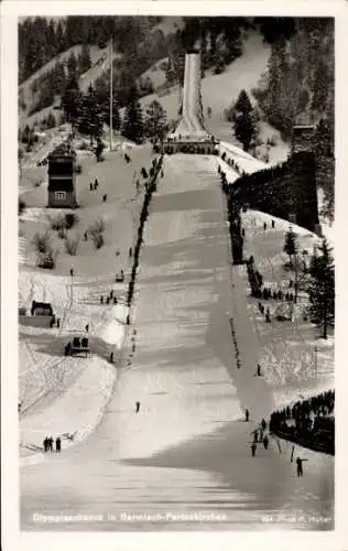 Ak Garmisch Partenkirchen in Oberbayern, Olympiaschanze, Skispringen