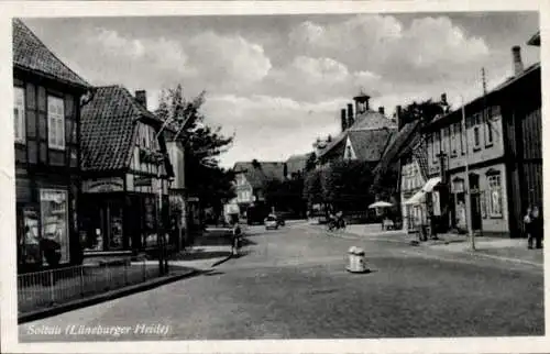 Ak Soltau in der Lüneburger Heide, Straßenpartie