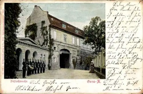 Ak Gera in Thüringen, Schlosswache