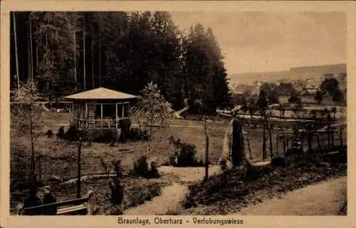 Ak Braunlage im Oberharz, Verlobungswiese