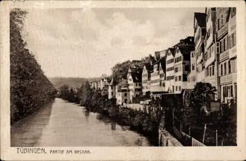 Ak Tübingen am Neckar, Teilansicht