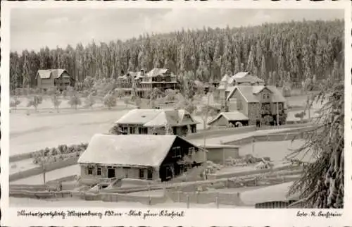 Ak Masserberg in Thüringen, Kurhotel, Winter