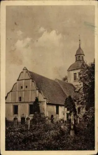 Ak Ketzür Beetzseeheide Havelland, Kirche, Renaissancegiebel