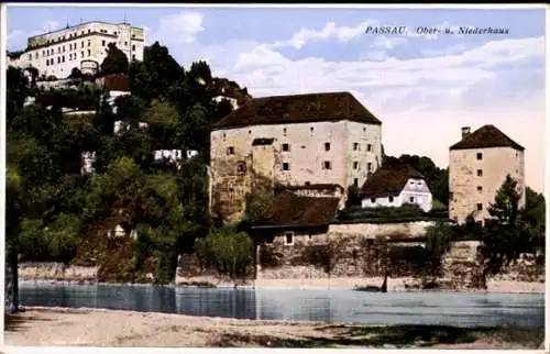 Ak Passau in Niederbayern, Ober- und Unterhaus