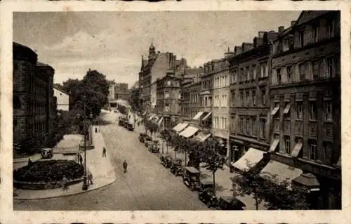 Ak Saarbrücken im Saarland, Reichsstraße, Autos