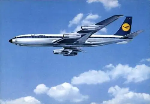 Ak Deutsches Passagierflugzeug, Lufthansa, Boeing 707 Intercontinental Jet