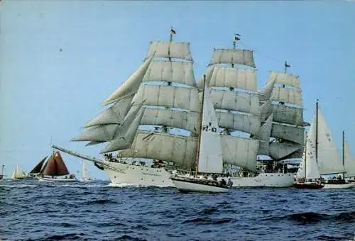 Ak Segelschiff, Christian Radich, Norwegen, Baujahr 1937