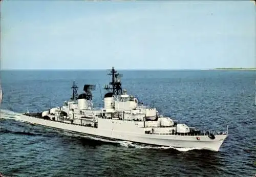 Ak Deutsches Kriegsschiff, Zerstörer der Hamburg Klasse, Bundesmarine
