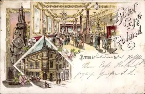 Litho Hansestadt Bremen, Hotel-Café Roland
