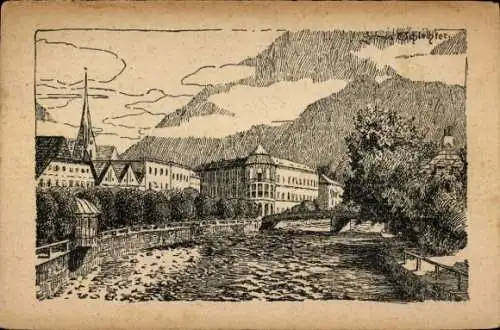 Künstler Ak Schlechter, Herma, Bad Ischl in Oberösterreich, Esplanade