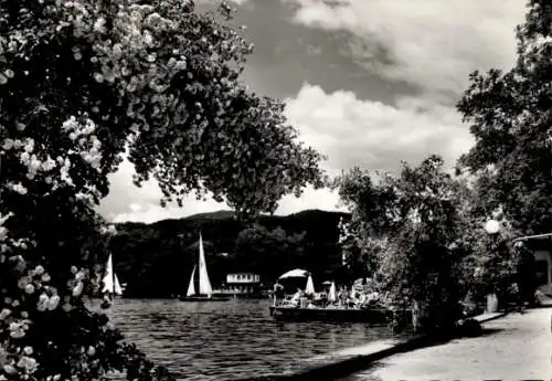 Ak Pörtschach am Wörther See Kärnten, Blumenstrand