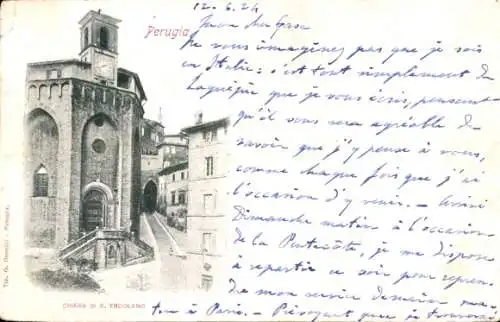 Ak Perugia Umbria, Chiesa di S. Ercolano