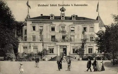 Ak Badenweiler am Schwarzwald, Waldhotel Schloss Hausbaden