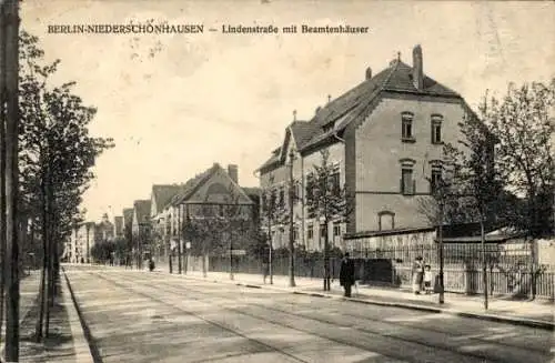 Ak Berlin Pankow Niederschönhausen, Lindenstraße, Beamtenhäuser