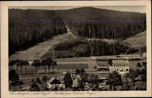 Ak Oberrittersgrün Breitenbrunn im Erzgebirge, Gasthof Zum goldenen Engel