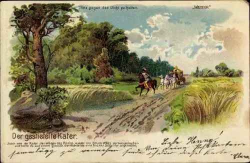 Halt gegen das Licht Litho Der gestiefelte Kater, Meteor