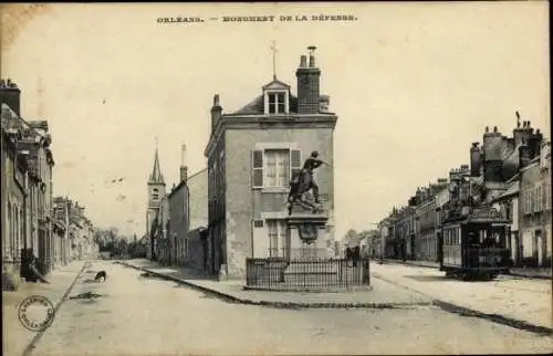 Ak Orléans Loiret, Verteidigungsdenkmal