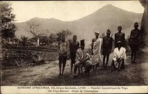 Ak African Missions, Togo, Kabure Country, Häuptlinge von Tschantchan