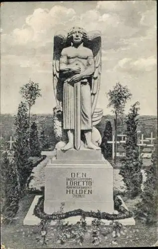 Ak Denkmal, Den Loretto-Helden, Gefallene Soldaten, I. WK