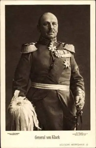 Ak Generaloberst Alexander von Kluck, Portrait, Uniform, Orden