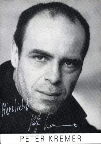 Ak Schauspieler Peter Kremer, Portrait, Autogramm