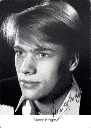 Ak Schauspieler Marco Kröger, Portrait, Autogramm