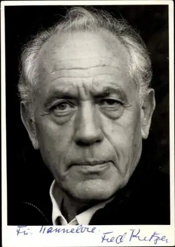 Ak Schauspieler Fred Kretzer, Portrait, Autogramm
