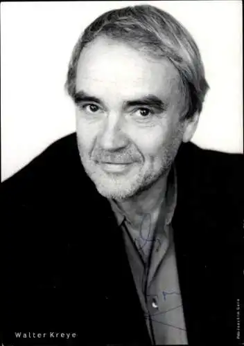 Ak Schauspieler Walter Kreye, Portrait, Autogramm