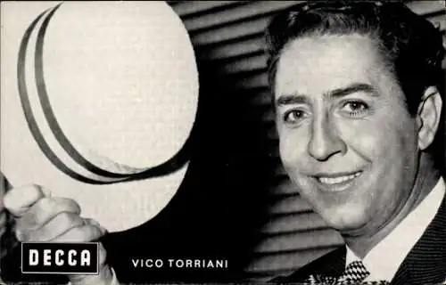 Ak Schauspieler und Sänger Vico Torriani, Portrait mit Hut