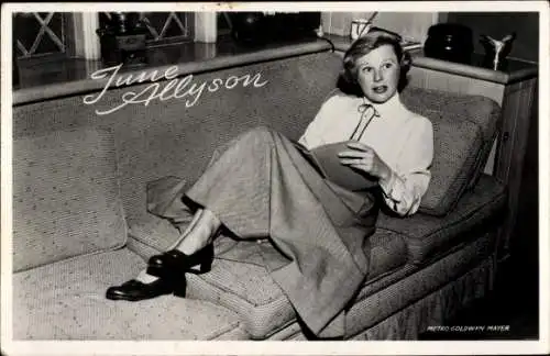 Ak Schauspielerin June Allyson, Portrait