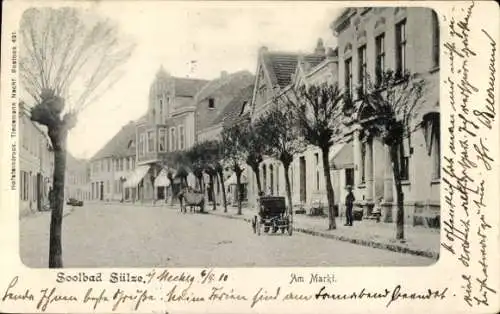 Ak Bad Sülze in Mecklenburg, Markt