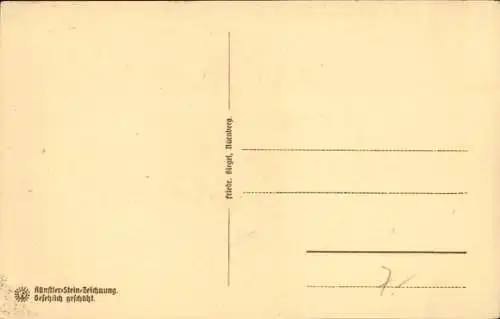 Steindruck Ak Nürnberg in Mittelfranken Bayern, Henkersteg