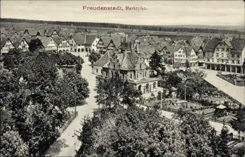 Ak Freudenstadt im Schwarzwald, Marktplatz