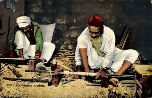Ak Arabische Drechsler, Handwerker, Maghreb