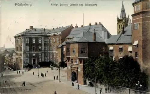 Ak Kaliningrad Königsberg Ostpreußen, Königliches Schloss, Ostseite, Schlossberg