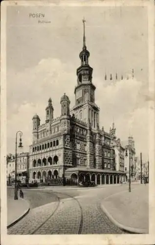 Ak Poznań Posen, Rathaus