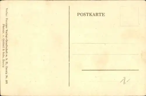 Ak Gdańsk Danzig, Kohlenmarkt mit Stockturm