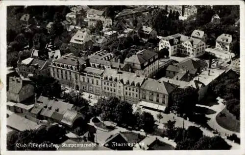 Ak Bad Wörishofen im Unterallgäu, Kurpromenade, Fliegeraufnahme