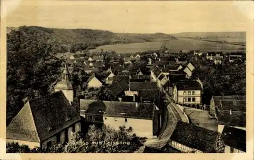 Ak Leißling Weißenfels in Sachsen Anhalt, Panorama