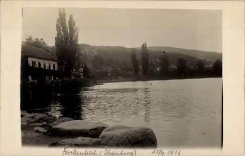 Foto Ak Ilsenburg im Harz, Forellenteich