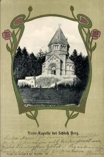 Passepartout Ak Berg am Starnberger See in Oberbayern, Votiv-Kapelle